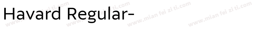 Havard Regular字体转换